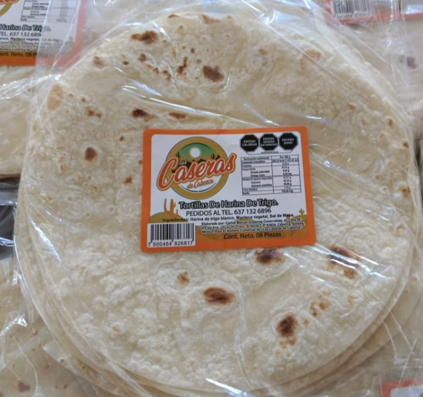 Tortillas de Harina de Trigo